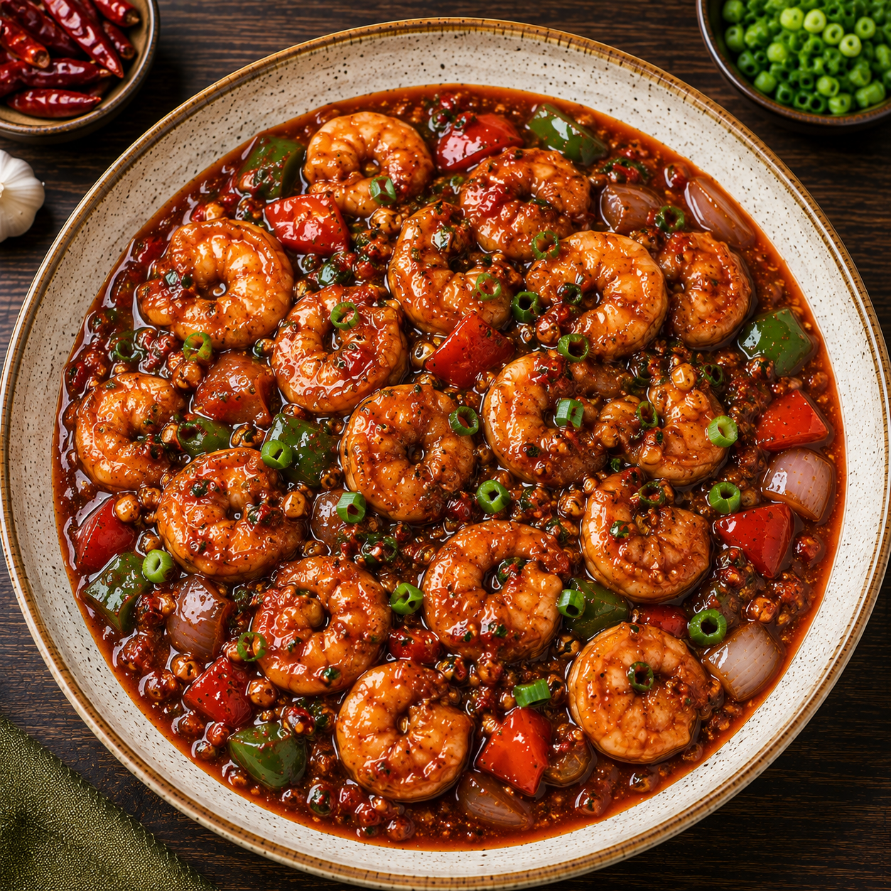 Prawns in Schezwan Sauce